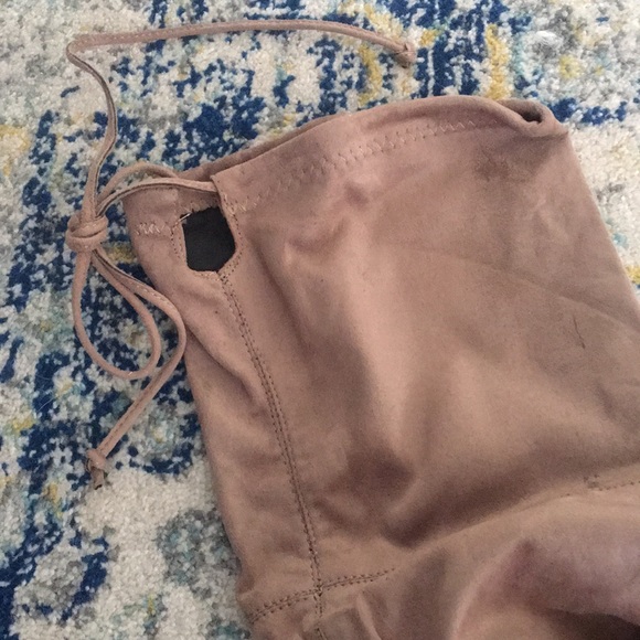 Tan New Over the Knee 4” Heeled Boots - Picture 5 of 5